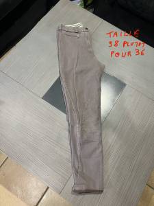 Pantalon équitation femme ou mixte taille marque 38 con