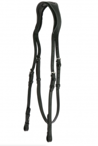 Têtetière anatomique sans muserolle Eric Thomas, noire,