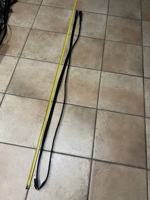 Rênes Tissus toile à arrêtoir en Cuir noir  