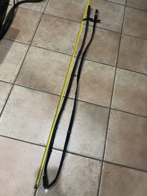 Rênes Tissus toile à arrêtoir en Cuir noir