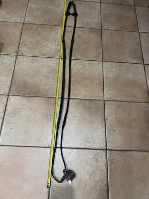 Rênes Cuir noir et anti dérapant caoutchouc 