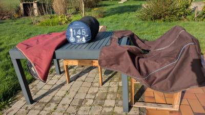 Couverture + couvre cou + couvre reins imperméables