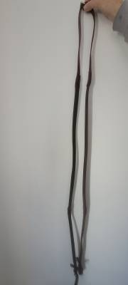 Rênes Stubben caoutchouc Marron Ebony