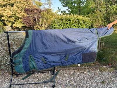 Couverture cheval bleu extérieur chaud  Taille 130 voir