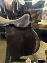 Selle CSO enfant / petit cavalier cuir marron 