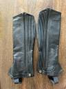 Mini-chaps Equith&egrave;me cuir noir taille M