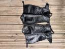 Mini chaps cuir noir Parlenti