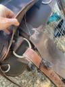 Selle western artisanale en cuir &ndash; &eacute;tat neuf &ndash; taille c