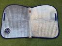 Tapis Harcour Velours Gris Argent Marine Taille Cheval