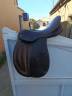 Selle euroriding cuir marron 18 pouces