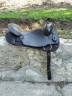 Selle western King Series &ndash; cuir noir &ndash; doublure laine 