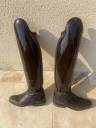 Bottes Petrie vernis chocolat 