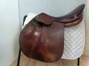 Selle mixte 18' cuir, Duprey sangle, tapis