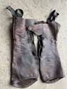 Mini chaps Dyon cuir marron taille S
