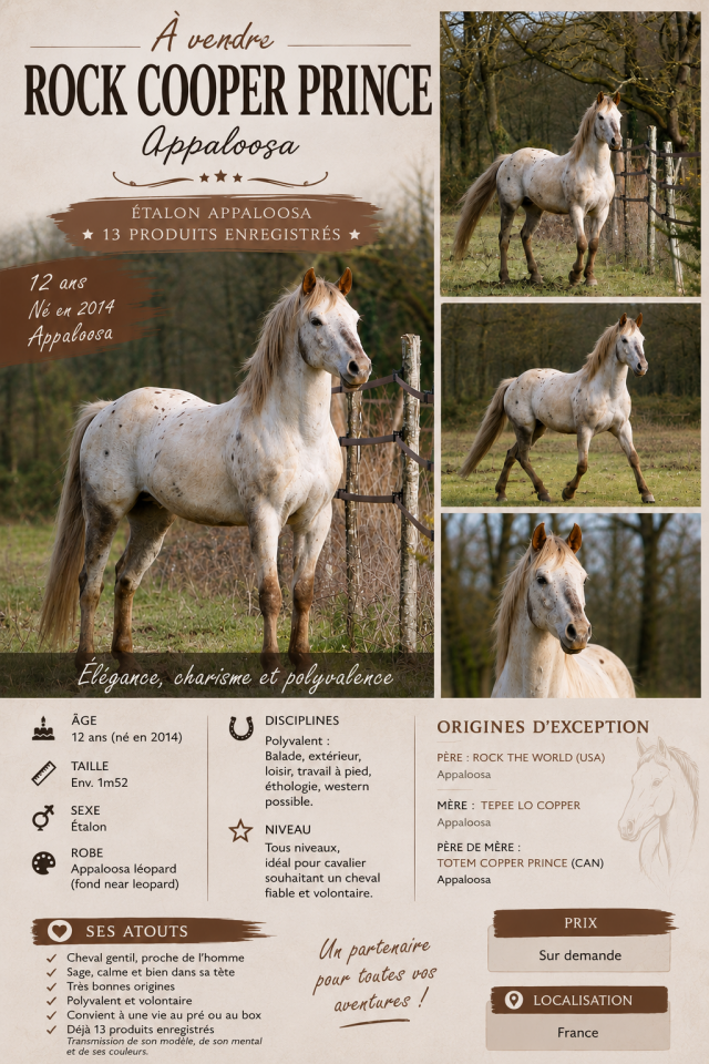 &Eacute;talon appaloosa 