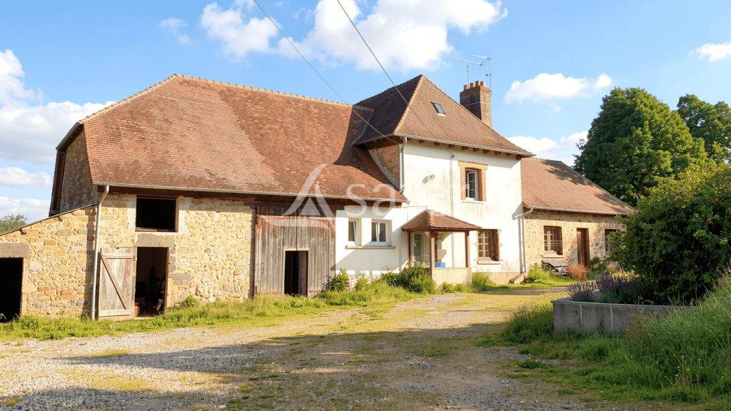 Ensemble b&acirc;ti avec environ 27 ha