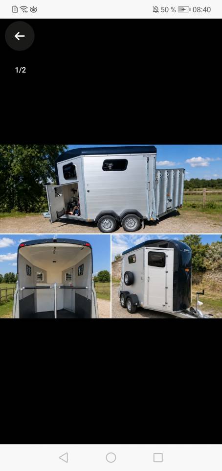 Transport / location van 2 chevaux bockmann 