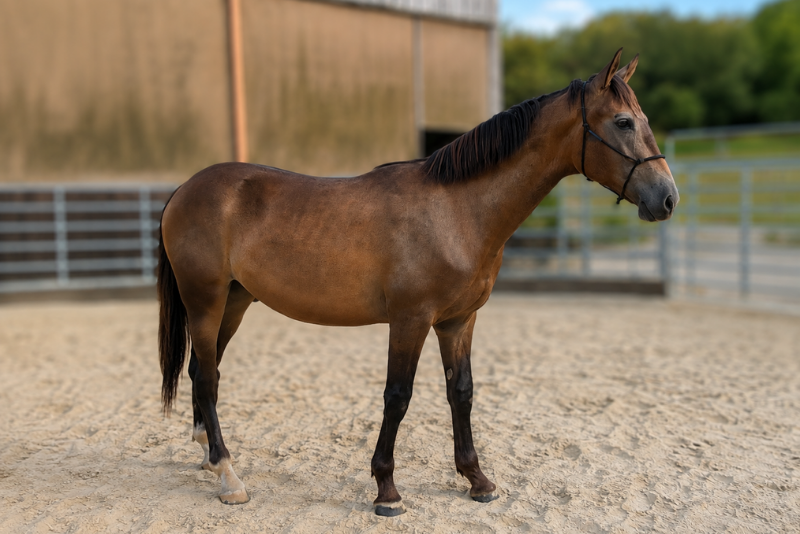 Ezor, un jeune cheval confiant, proche de l&rsquo;humain