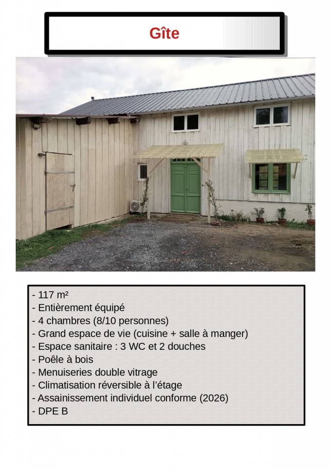 Vente propri&eacute;t&eacute; &eacute;questre avec g&icirc;te, 5ha