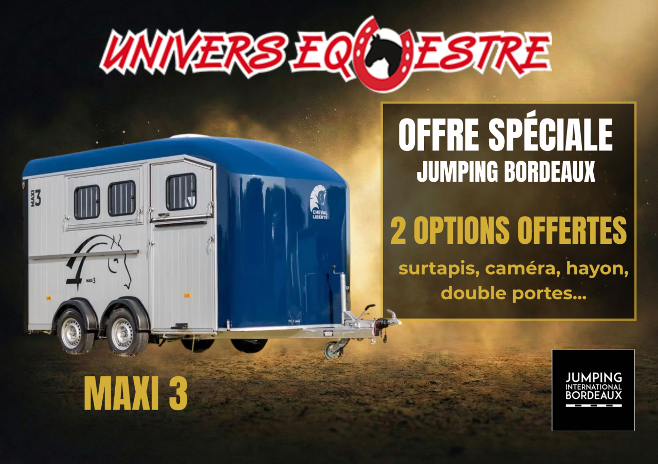 MAXI 3 VAN CHEVAL LIBERTE 3 PLACES - PROMOTION 
