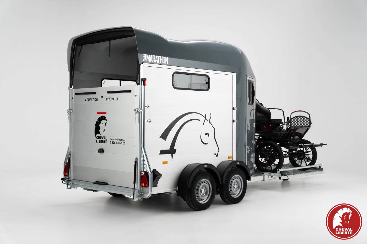 VAN MARATHON CHEVAL LIBERTE PORTE CALECHE