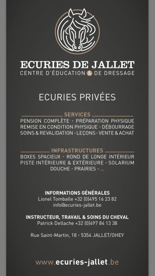 Écurie privée/Pension Complète 