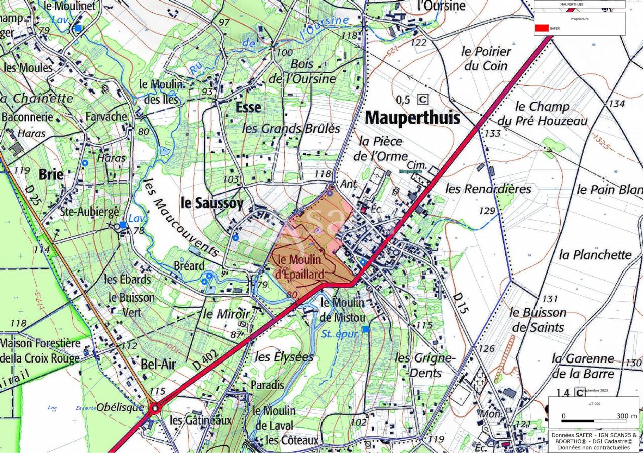 Propriété Bâti entourée d'un parc arborée clos
