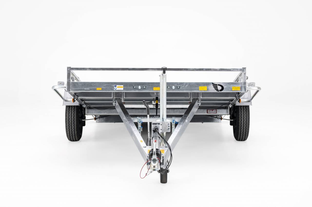 REMORQUE PLATEAU BASCULANT FREINEE - DEBON - NEUVE