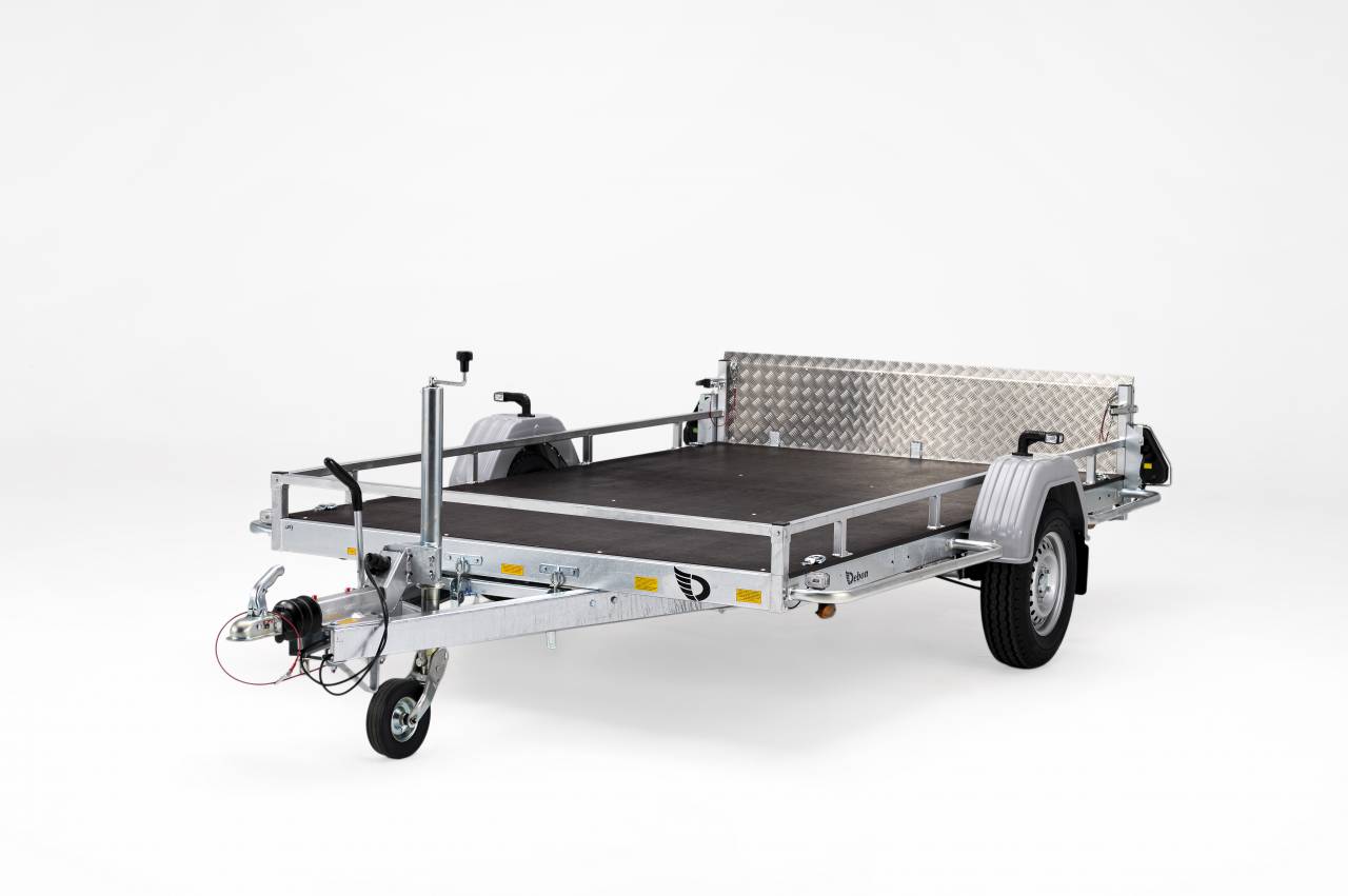 REMORQUE PLATEAU BASCULANT FREINEE - DEBON - NEUVE