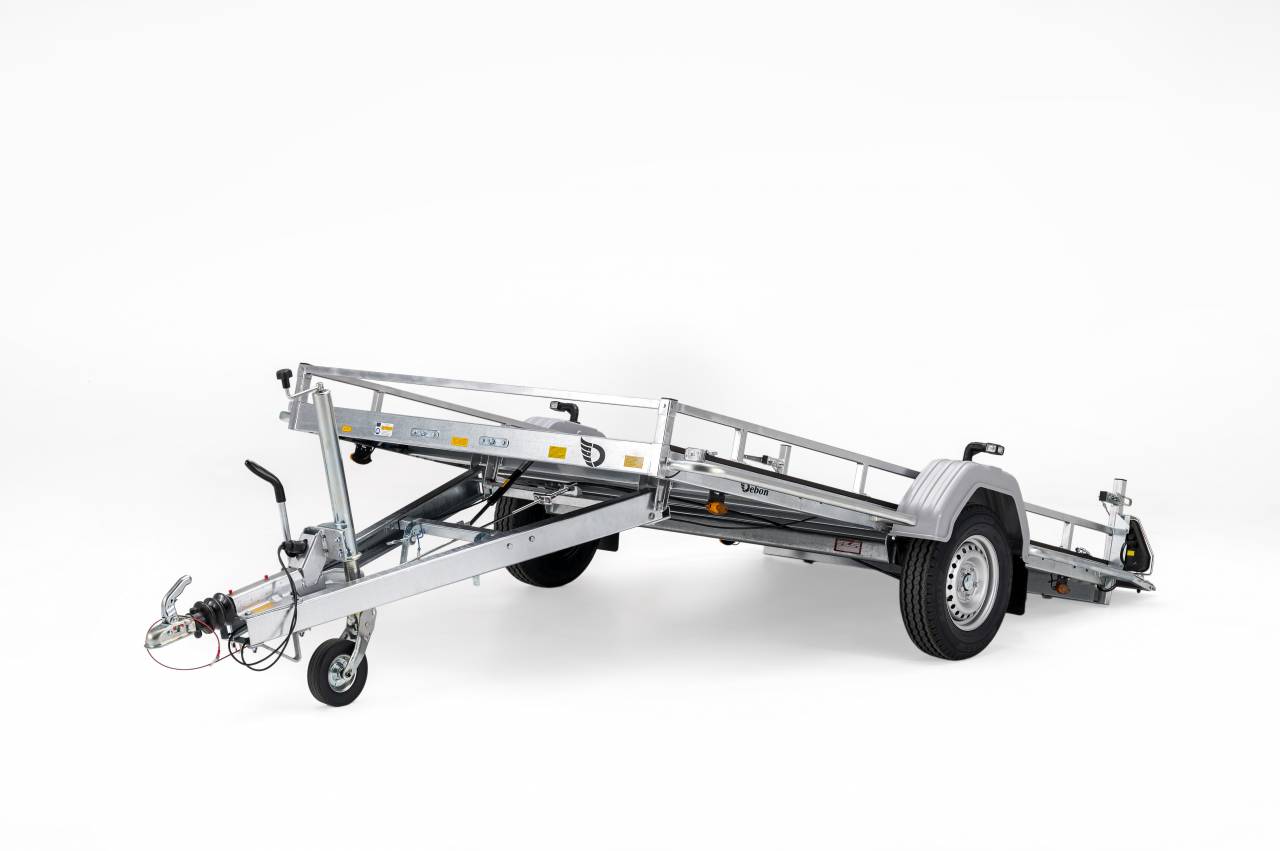 REMORQUE PLATEAU BASCULANT FREINEE - DEBON - NEUVE