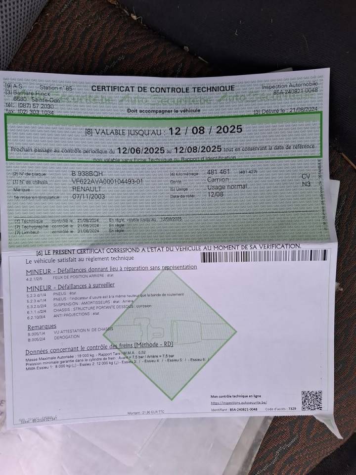 Camion Renault pour 10 chevaux