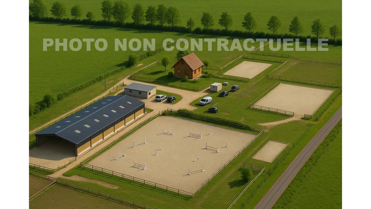 Centre équestre et écurie de propriétaires en activité 