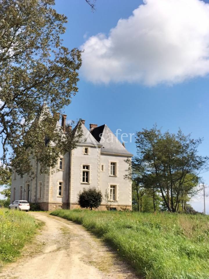 Château du XIXème siècle en Vendée avec 56.5 hectares, dépe