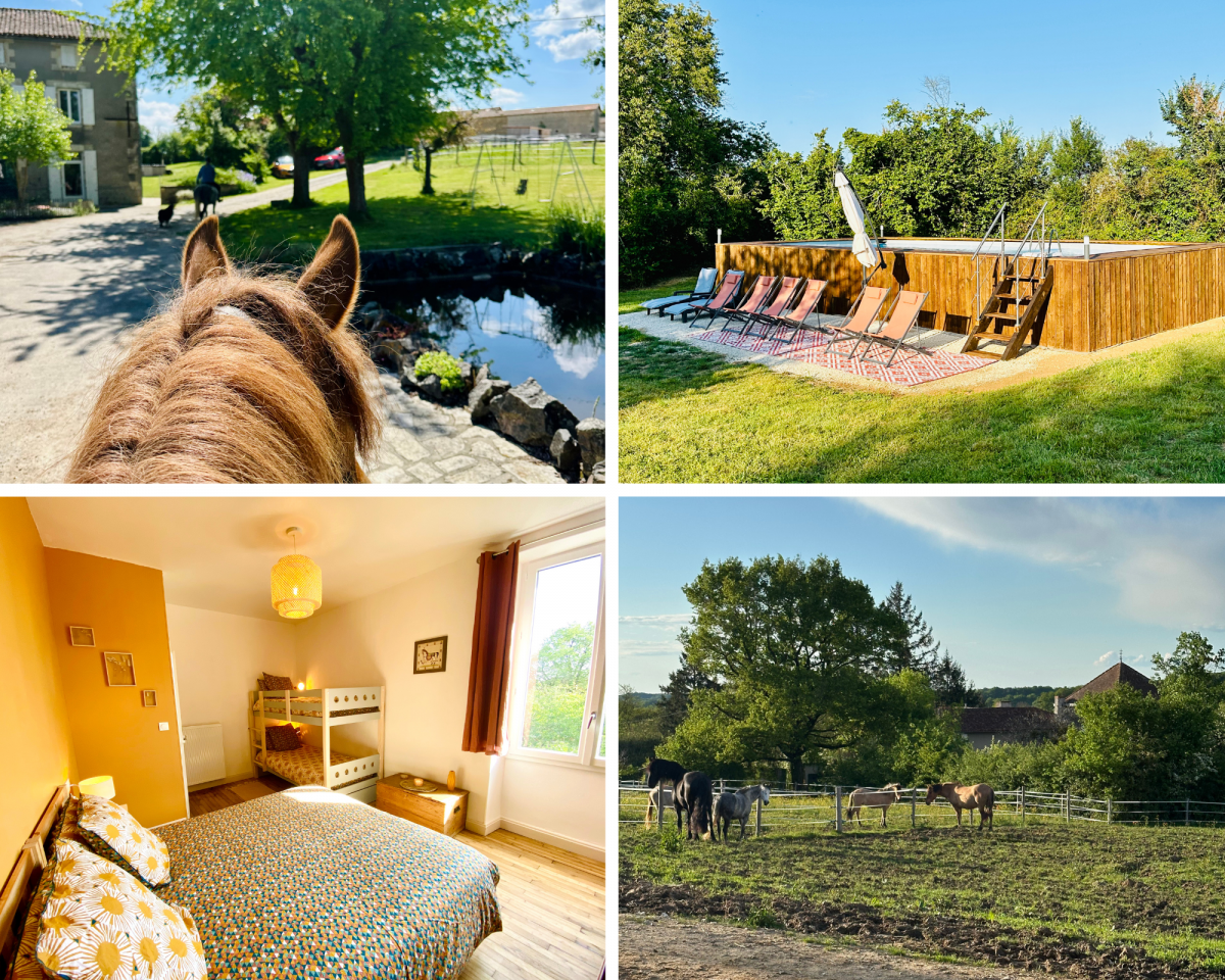 Gîte Équestre - 6 Chambres - Piscine & Bain Nordique