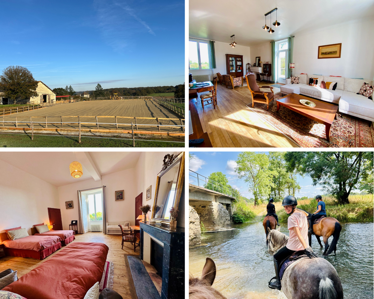 Gîte Équestre - 6 Chambres - Piscine & Bain Nordique