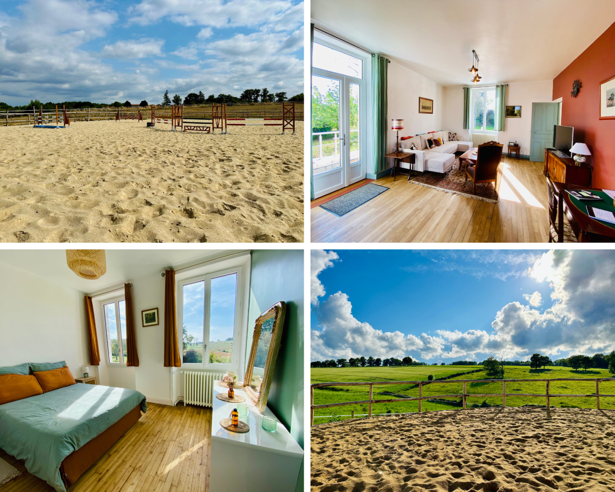 Gîte Équestre - 6 Chambres - Piscine & Bain Nordique