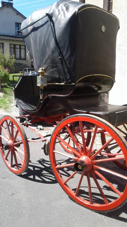 Calèche Phaeton restaurée – patrimoine vivant, prête à 