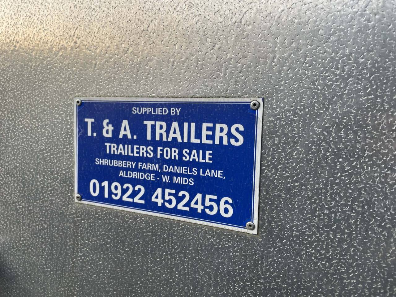 GRAND Van IFOR WILLIAMS plancher ALU 2 chevaux HB510R/1