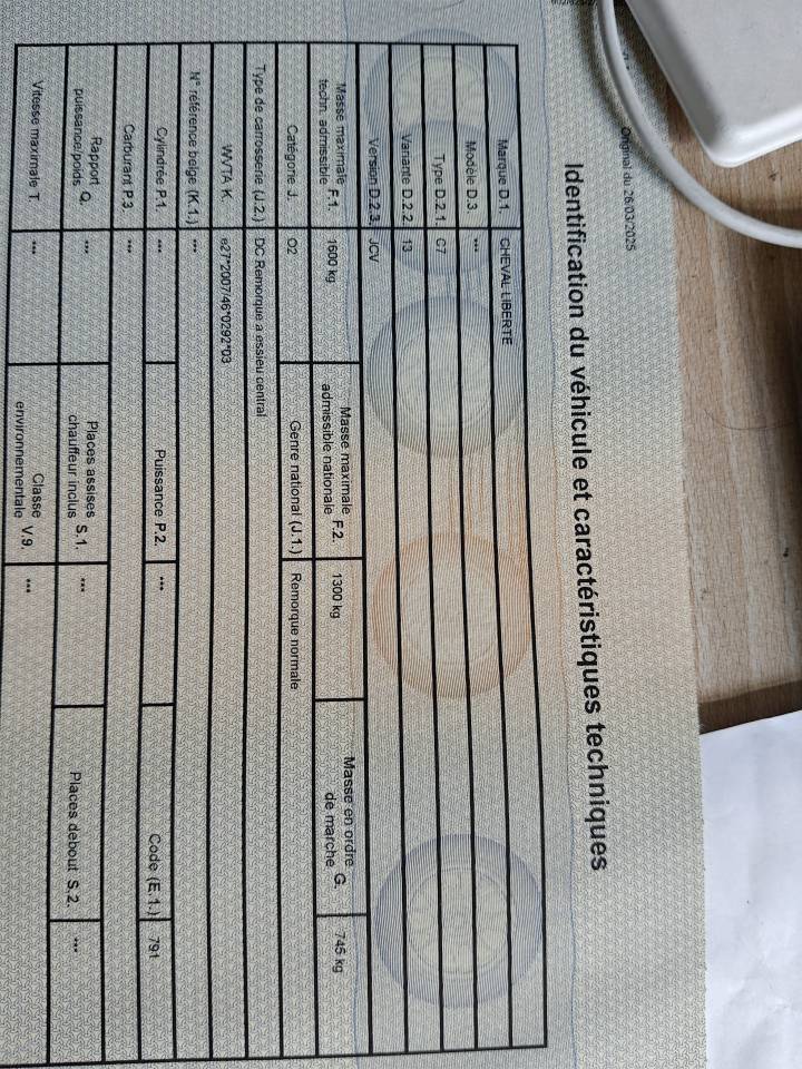 Van Cheval Libert&eacute; Touring One 2025 1 place 1/2